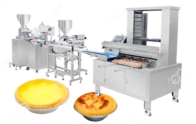 Automatic Egg Tart Making Machine 1500-1800PCS/H Output