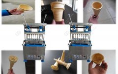 Operating Steps of Wafer Ice Cream Cone Machine